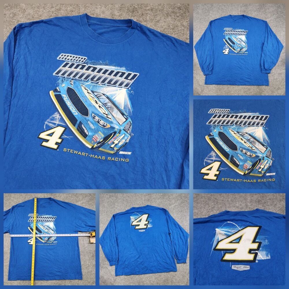 NASCAR Racing Kevin Harvick‎ Stewart-Haas Mens 2XL? 3XL? Double Sided LS T Shirt